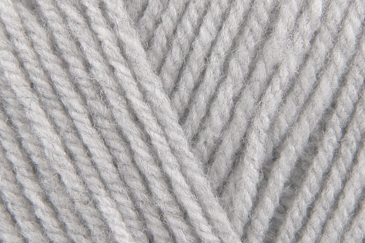 Sirdar Hayfield Bonus DK Crochet Yarn, 100% Acrylic Double Knitting Wool for Sweaters Jumpers Toys - 100g Ball - Light Grey Mix (814) - Single (1 Ball) — image 1