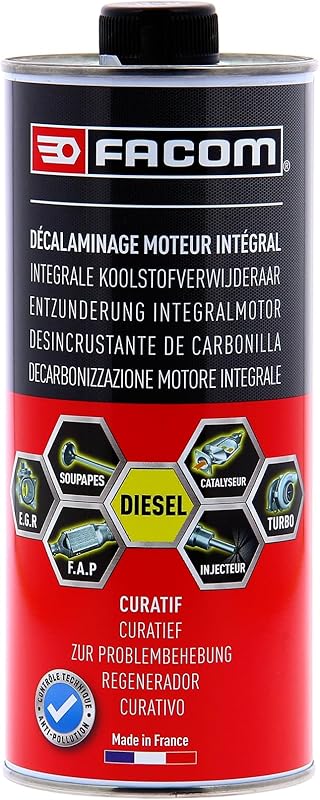 FACOM 006025 Décalaminage Moteur Intégral Diesel, décrassant moteur-CURATIF- Nettoyage vanne EGR, turbo, catalyseur et filtre à particules, 1L