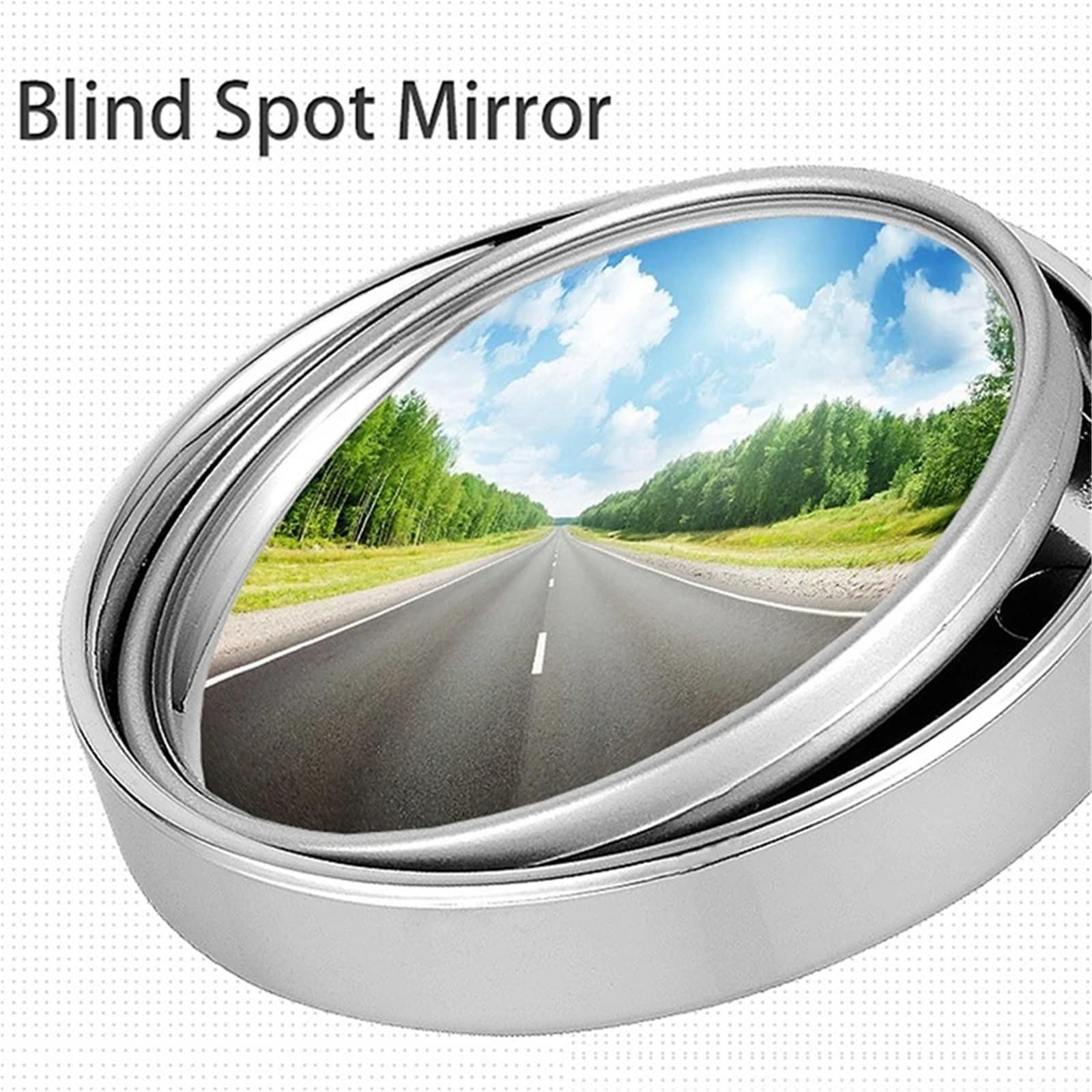 außen Blindspiegel 2PCS 75MM 3R-036 Konvexer Toter-Winkel-Spiegel für Aufkleben mit einstellbarem Weitwinkel für die Fahrzeugsicherheit(Black)