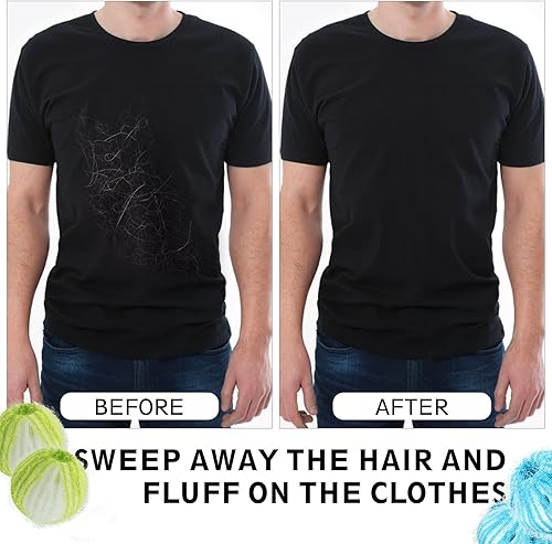 Miniatura 7 de maxboss Removedor de pelo de mascotas para lavandería, removedor de pelusa para ropa, reutilizable, atrapador de pelo de mascotas, eficaz para