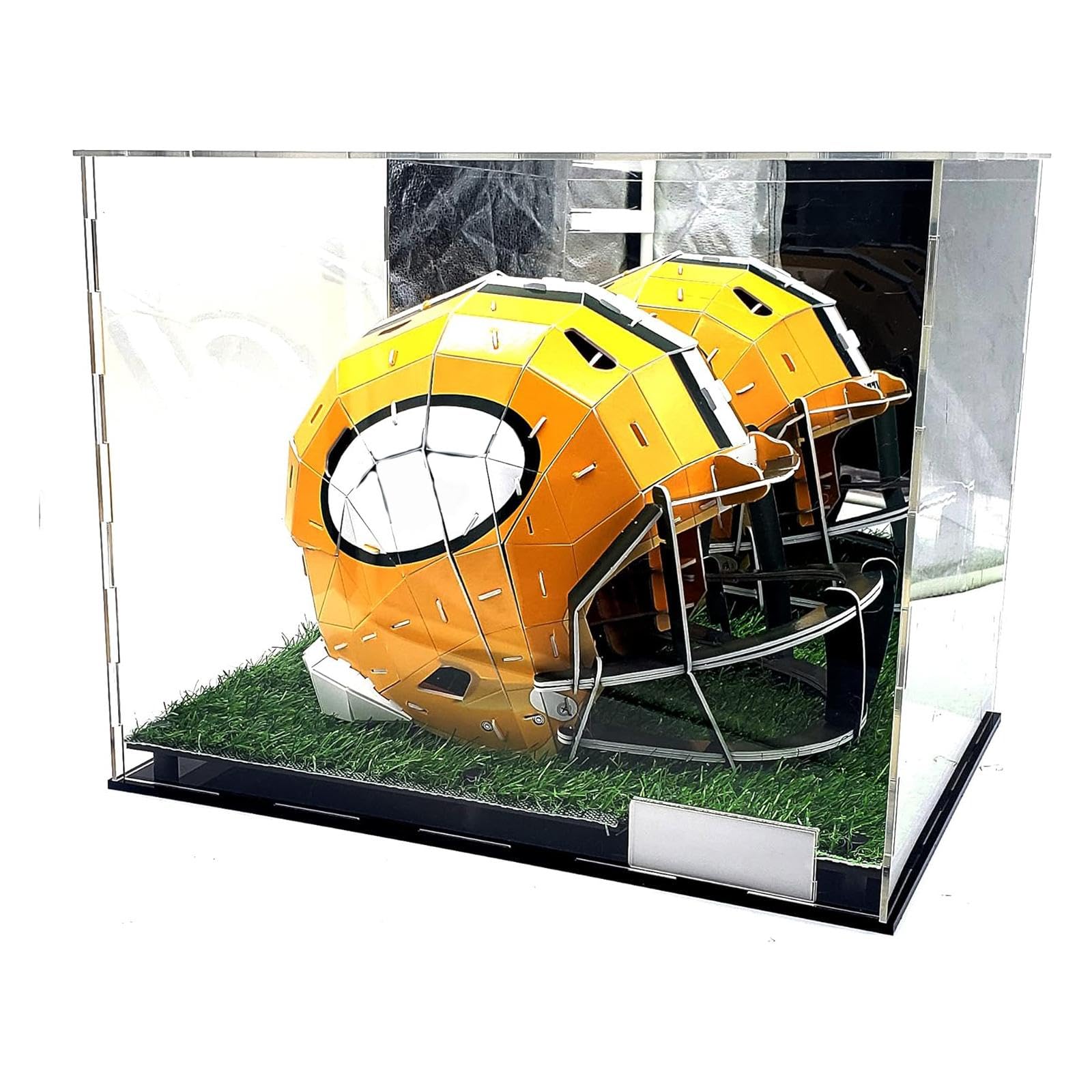Vitrina Transparente de Acrílico para Cascos de Fútbol Americano Y Béisbol (para).