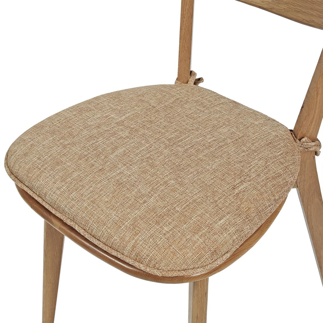 VHJdtE Seat Cushion, With Ties And Washable Cover|Comfort Breathable|Non-Slip Bottom Chair Pad For Indoor Home Decor(Camel)