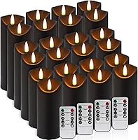 Vista 9 de Paquete de 12 velas LED sin llama, funcionan con pilas, impermeables