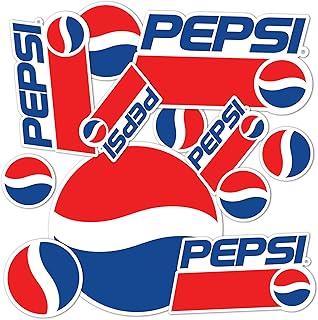 Desert Cactus Pepsi Stickers Vinyl Decal Laptop Water Bottle Car Scrapbook Sheet (Type 1-4)