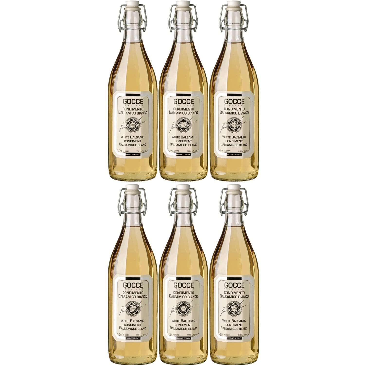 Gocce Balsama Bianco Weißer Balsamessig I Visando Paket (6 x 1.0l)