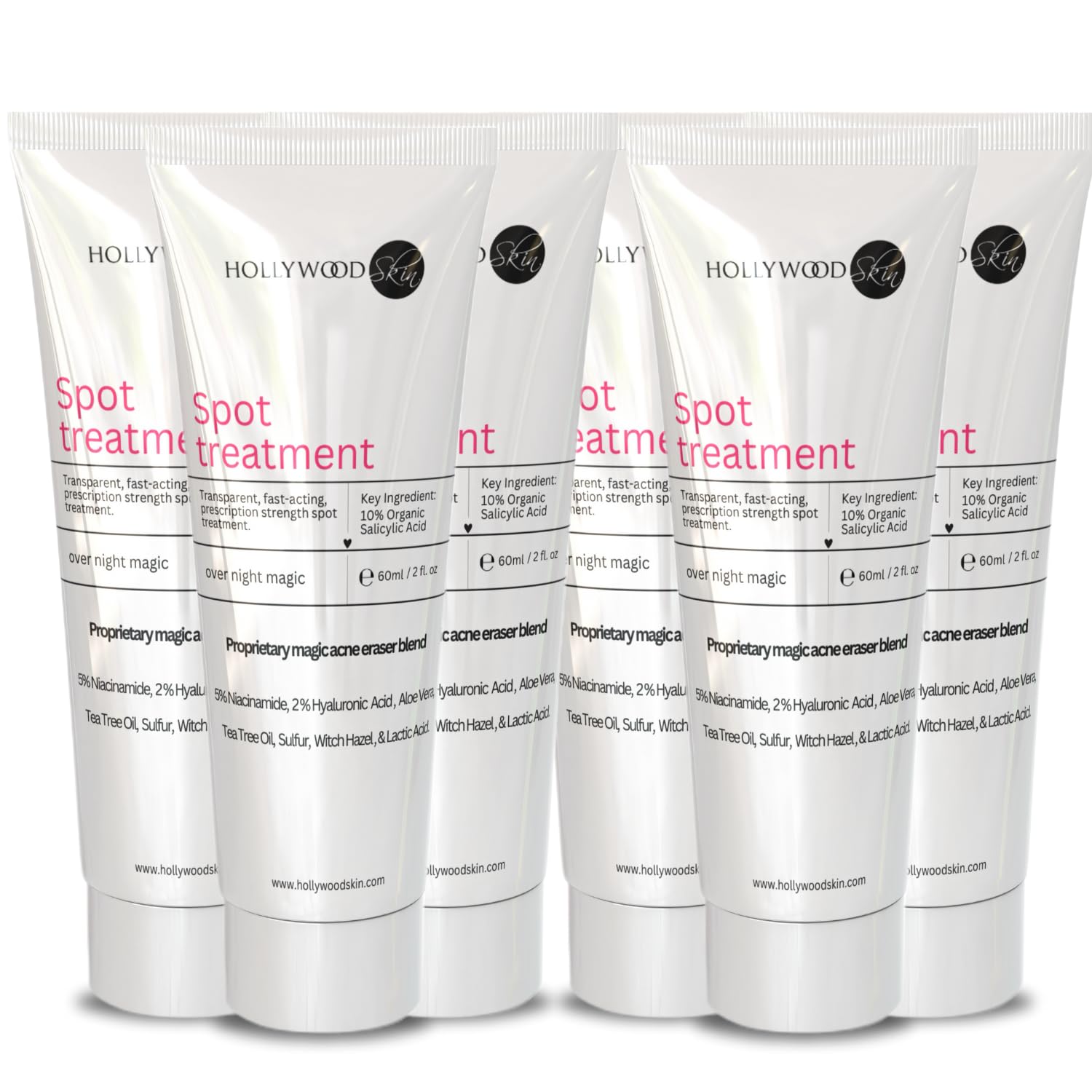 Over Night Magic - Fórmula mágica para eliminar el acné patentada. Acción rápida aclaradora/potente tratamiento antigranos de prescripción 60ml