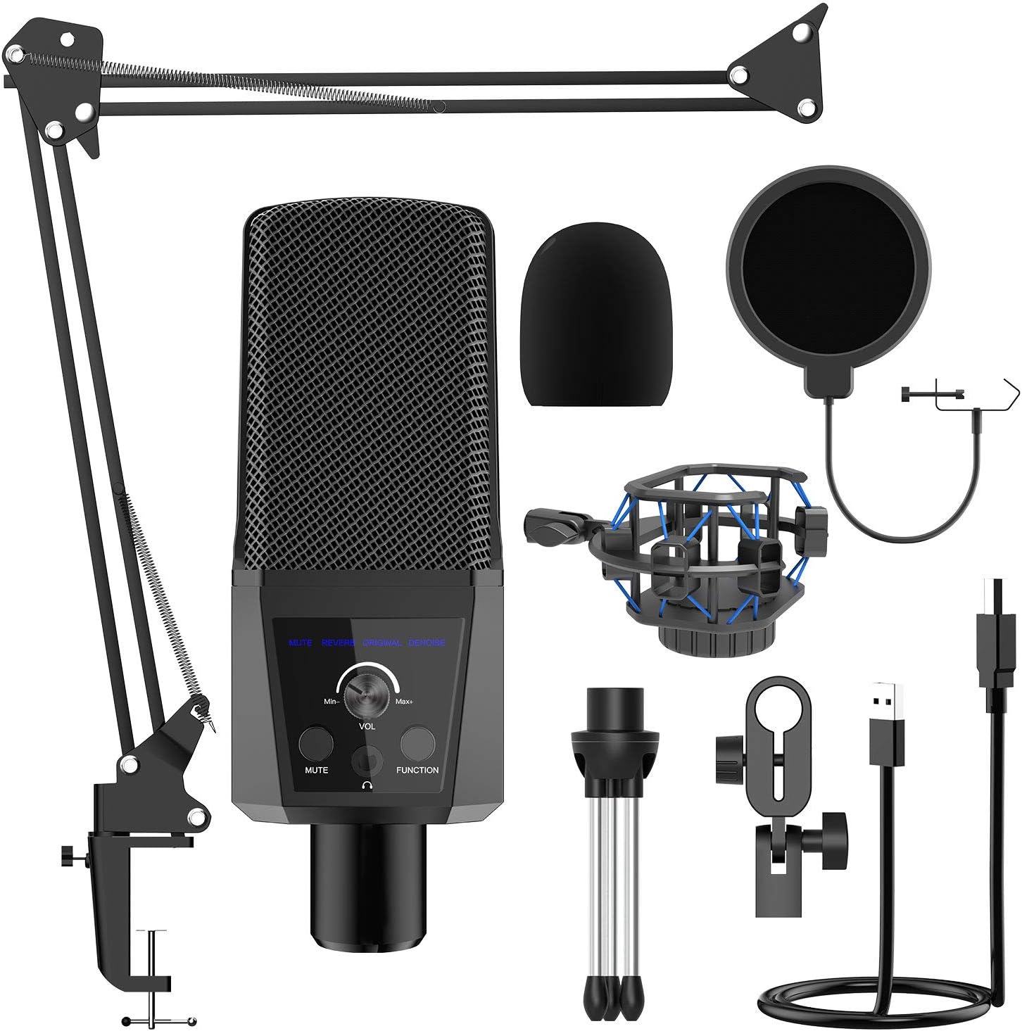 New Arrivals MIVSN Microphone for Computer Microphone Usb Microphone Podcast PC Microphone for Singing Gaming Microphone with Boom Arm Pop Filter Promo Discount Up To 70% Off MIVSN Microphone for Computer Microphone Usb Microphone Podcast PC Microphone for Singing Gaming Microphone with Boom Arm Pop Filter