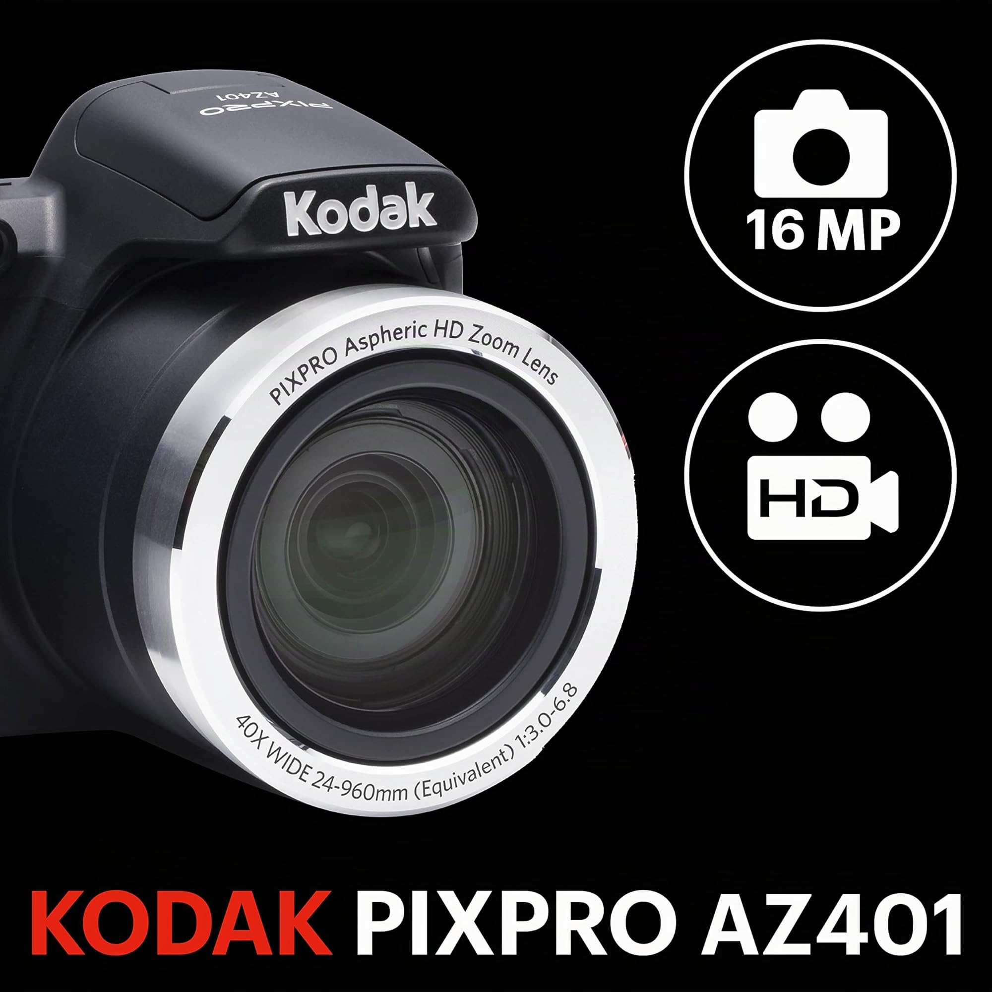 KODAK Pixpro AZ401 Negra