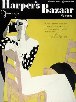 Wall Art Print Harpers Bazaar, June 1932, 12" x 16"