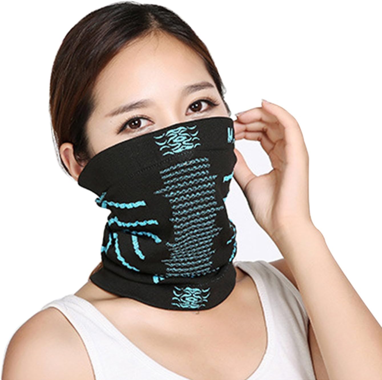 TRELC Breathable Cycling Face Mask, Windproof Neck Warmer Scarf Magic Headband Fashion Wristband for Outdoor Cycling Skiing Climbing Hiking Fishing