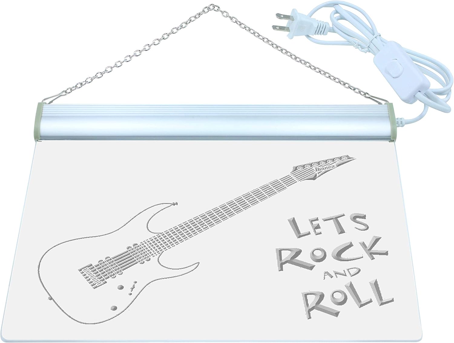 ADVPRO Guitar Let's Rock n Roll Music LED Neon Sign Multi-Color 16 x 12 Inches st4s43-i796-c