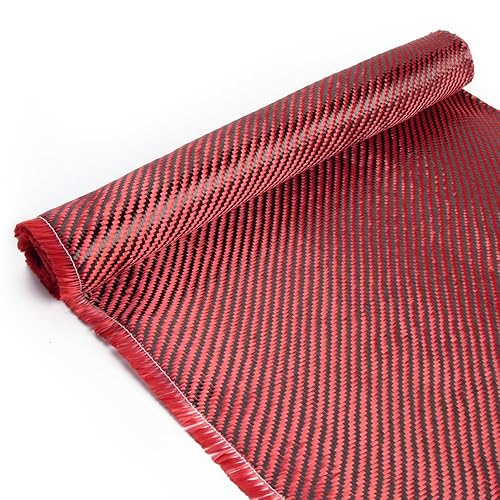 Miniatura 27 de BARTOO Rollo de tela de fibra de carbono de 4.9 pies x 12 pulgadas, 2 x 2 tejido de sarga de 3 k/7.76 oz, hoja de fibra de carbono de alta Azul