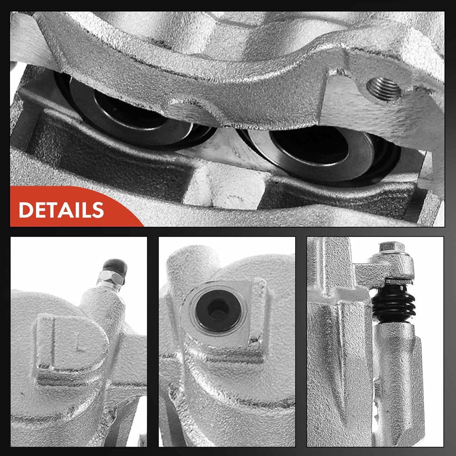 A-Premium Disc Brake Caliper Assembly with Bracket Compatible with Select Jeep Models - Grand Cherokee 1999-2004, 4.0L/4.7L - Front Left Driver Side