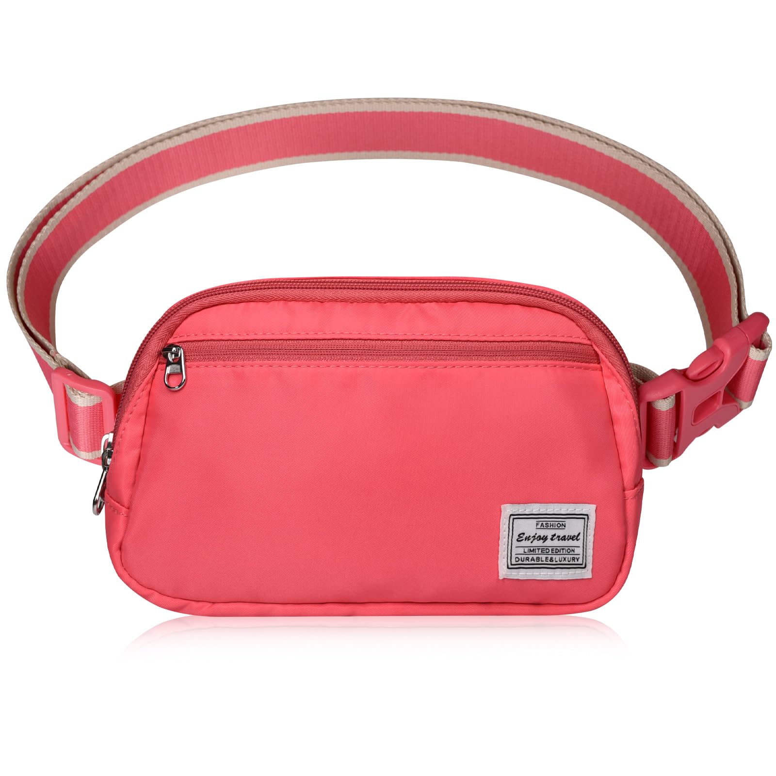 DMLuna Piccola borsa a tracolla da donna alla moda, leggera, per donne e uomini, mini marsupio con cinghia regolabile per corsa, allenamento, viaggi