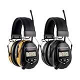 PROTEAR Upgraded E8830BT Bluetooth 5.4 Hearing Protection AM FM Radio Headphones-2packs