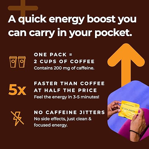 Miniatura 5 de SGC La concentración más alta de 100 mg de cafeína por gomita, 2 gomitas por paquete, paquete de 12 inyecciones de Mocca Shots de chocolate con