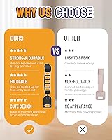 Vista 6 de Pestillo de puerta de metal para gatos, accesorio de puerta para gatos, fácil de instalar, duradero y plegable, 5 tamaños ajustables: mantiene