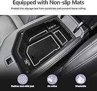 Vista 5 de ZCLINKO Genesis GV70 2022 2023 2024 2025 Organizador de consola central, caja de almacenamiento para reposabrazos, bandeja de inserción, organizador