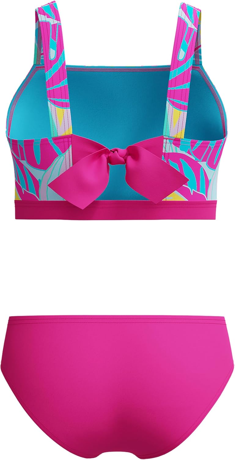 Speedo Girl's Swimsuit Two Piece Bikini Set