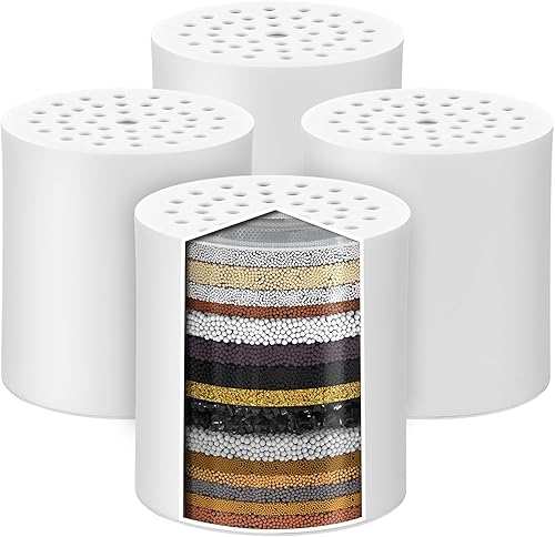 Cenipar - Filtro de ducha de 20 etapas, cartucho de repuesto universal, filtro para ducha de baño, repuesto de alto rendimiento para agua dura,