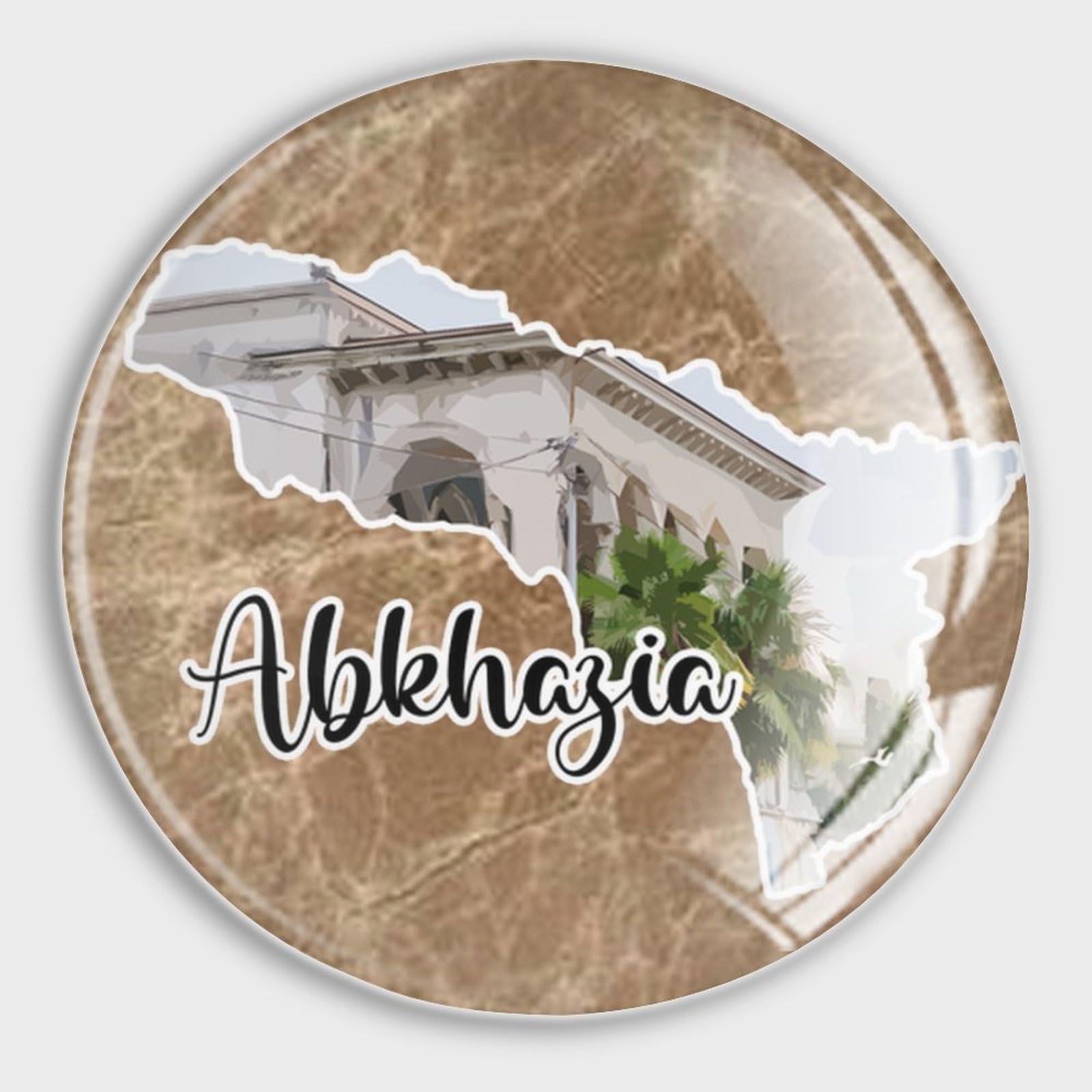 Imanes de Abjasia con paisajes impresos en alta definición para cocina