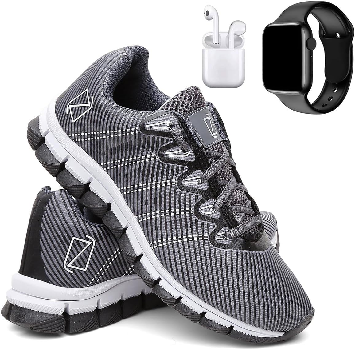 Tênis Masculino Para Corrida Academia e Caminhada + Fone + Relógio Digital