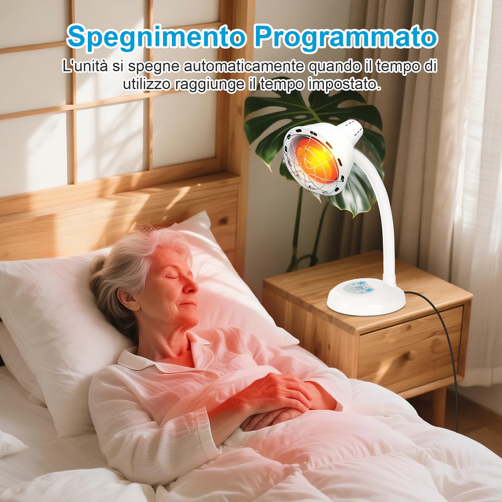 Lampada infrarossi 275W, 10 temperature, timer