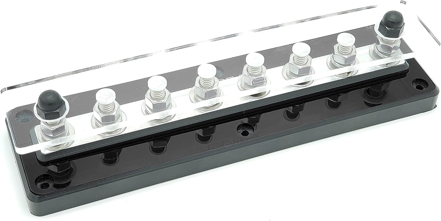 SMD UB-8 (Universal Power/Grounding Bar - 8 Post) (Aluminum)