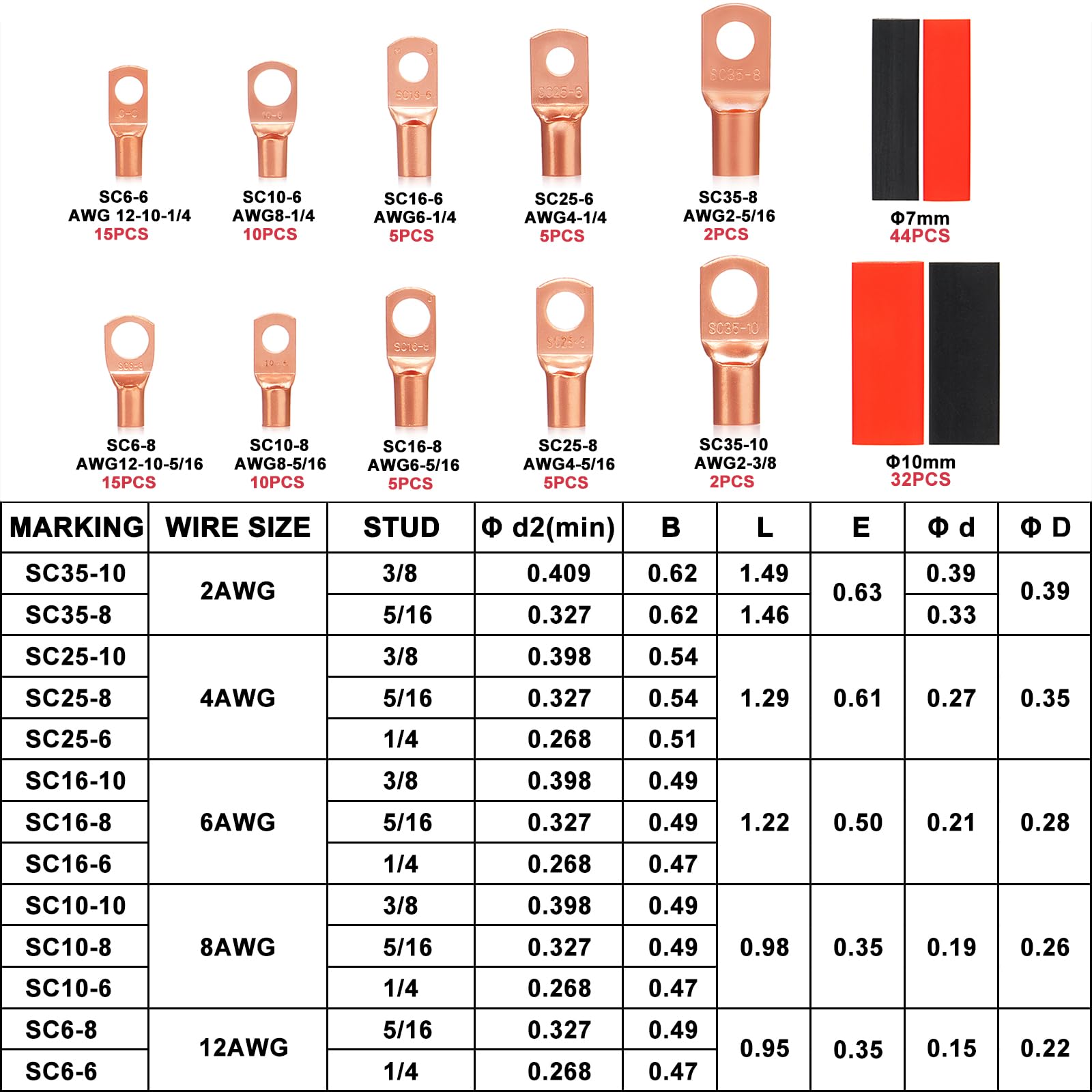 Large Gauge Wire Connectors Vwoqiy 100pcs Electrical Connectors large-gauge-wire-connectors-vwoqiy-100pcs-electrical-connectors
