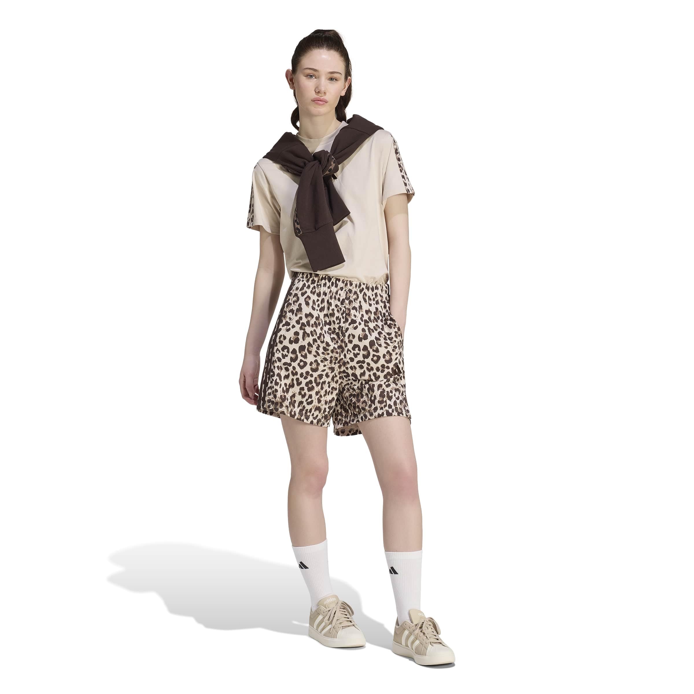 adidas Damen Shorts Seasonal Essentials Animal Print