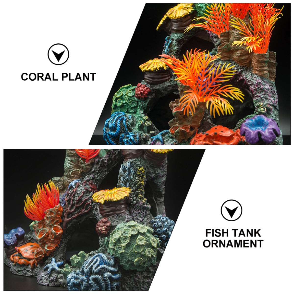 Happyyami 1pieza Adorno De Coral para Acuario Decoración Marina Simulada Accesorio para Peceras Fácil De Limpiar y Atractivo para Peces