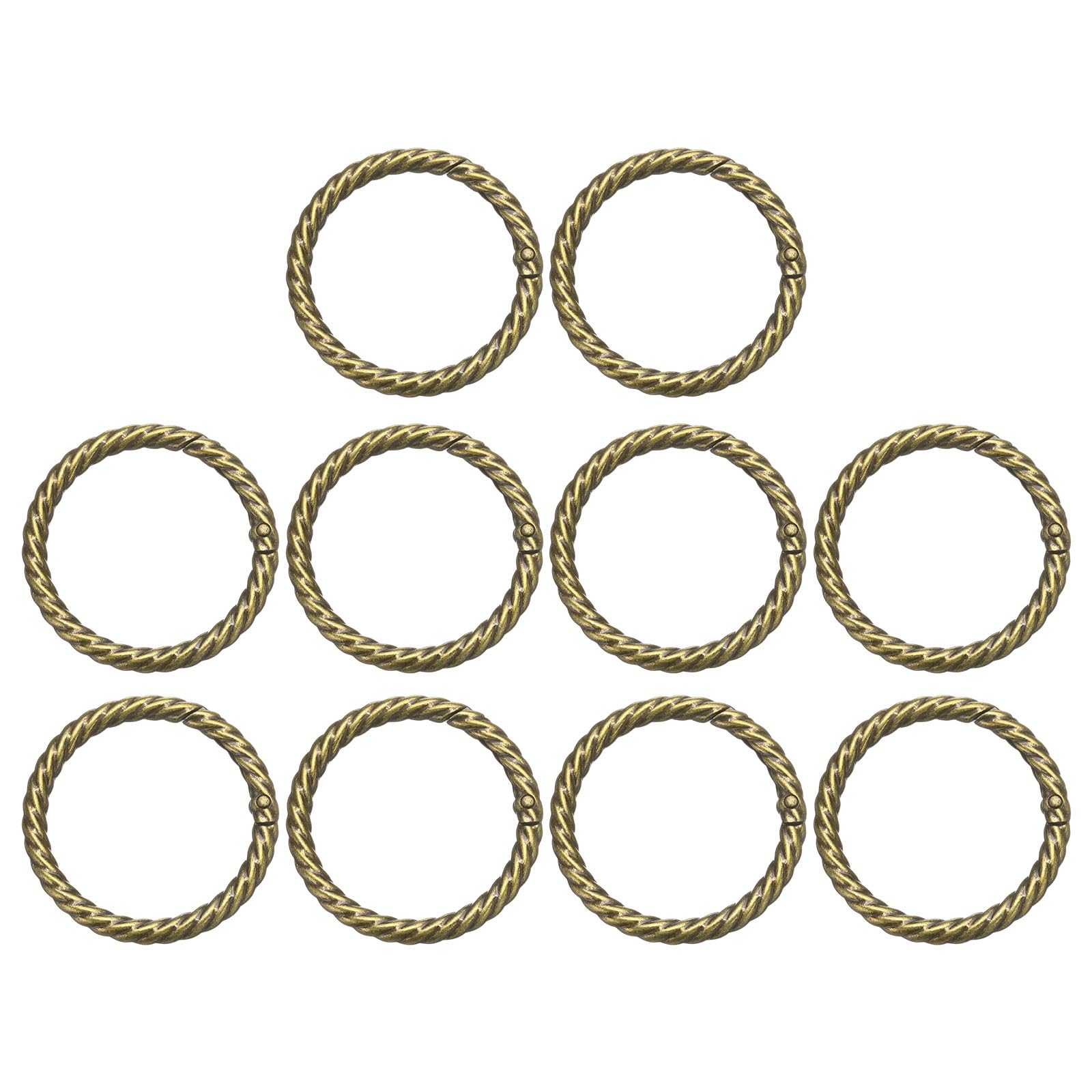 Anneaux ronds à ressort métal 3,8 cm mousqueton pour sac et porte-monnaie