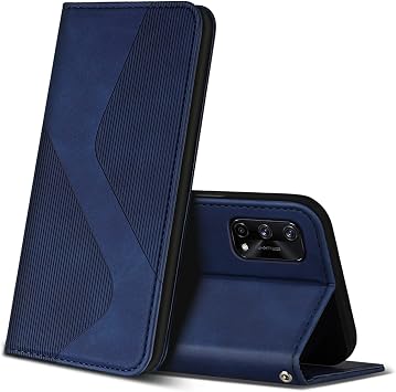 Case for Realme GT Master Edition PU Leather Mobile Phone Case with Card Slots and Stand Function Leather Flip Wallet Case Protective Cover for Realme GT Master Edition Blue