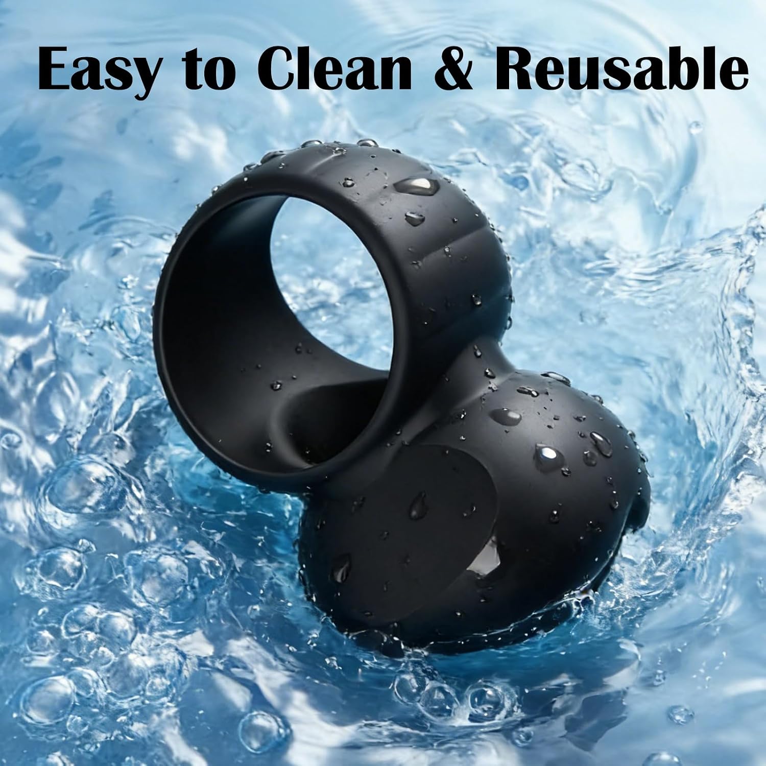 Silicone Testicle Crusher CBT Chastity Toys Cock and Ball Torture Ball Clamps Testicle CBT Toys Cock and Ball Ring BDSM Men Restraints Soft Penis Cock Ring Cockring for Male erectile dysfunction