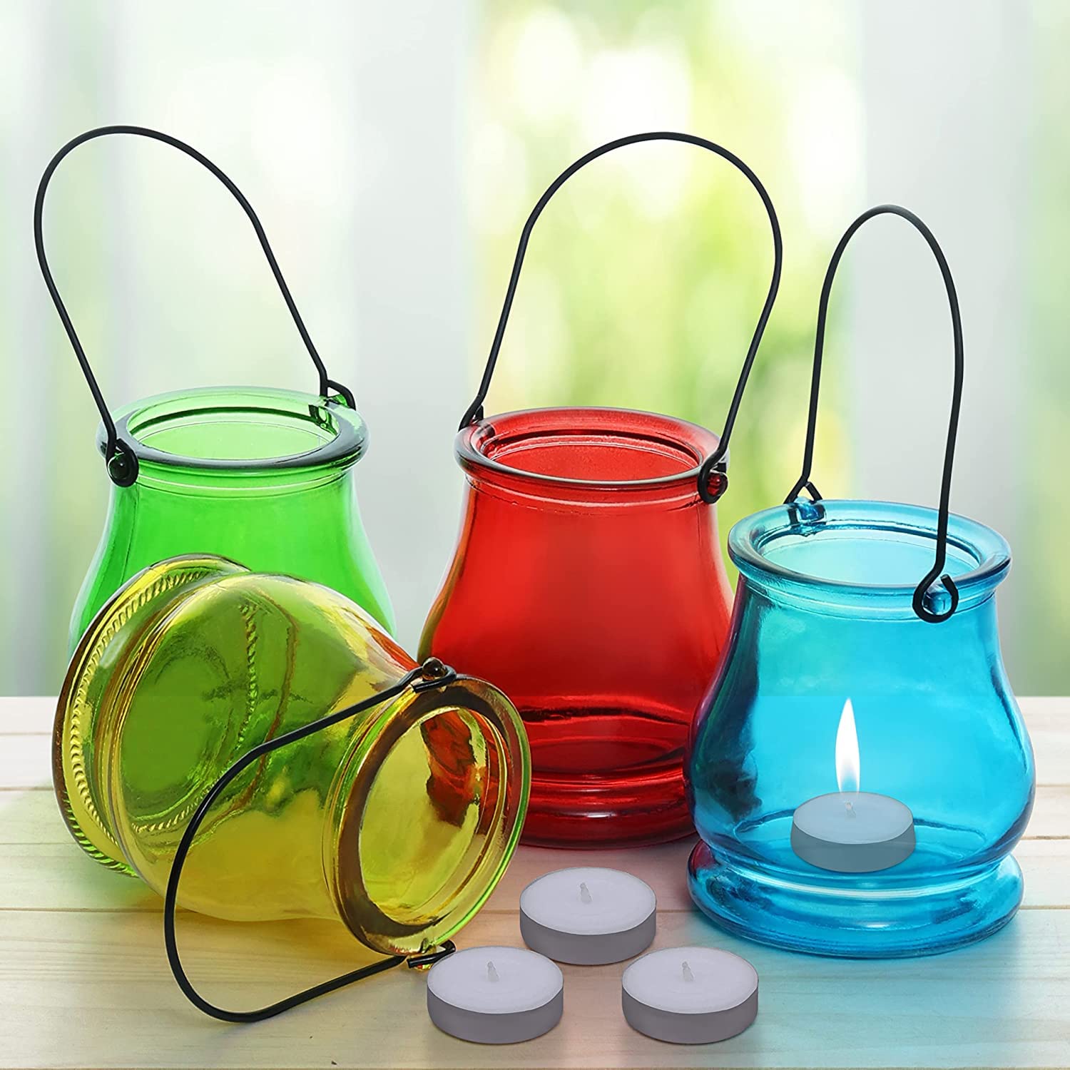 Buy Grab Smart Hanging Tea Light Candle Holders 4 Pcs Holders with