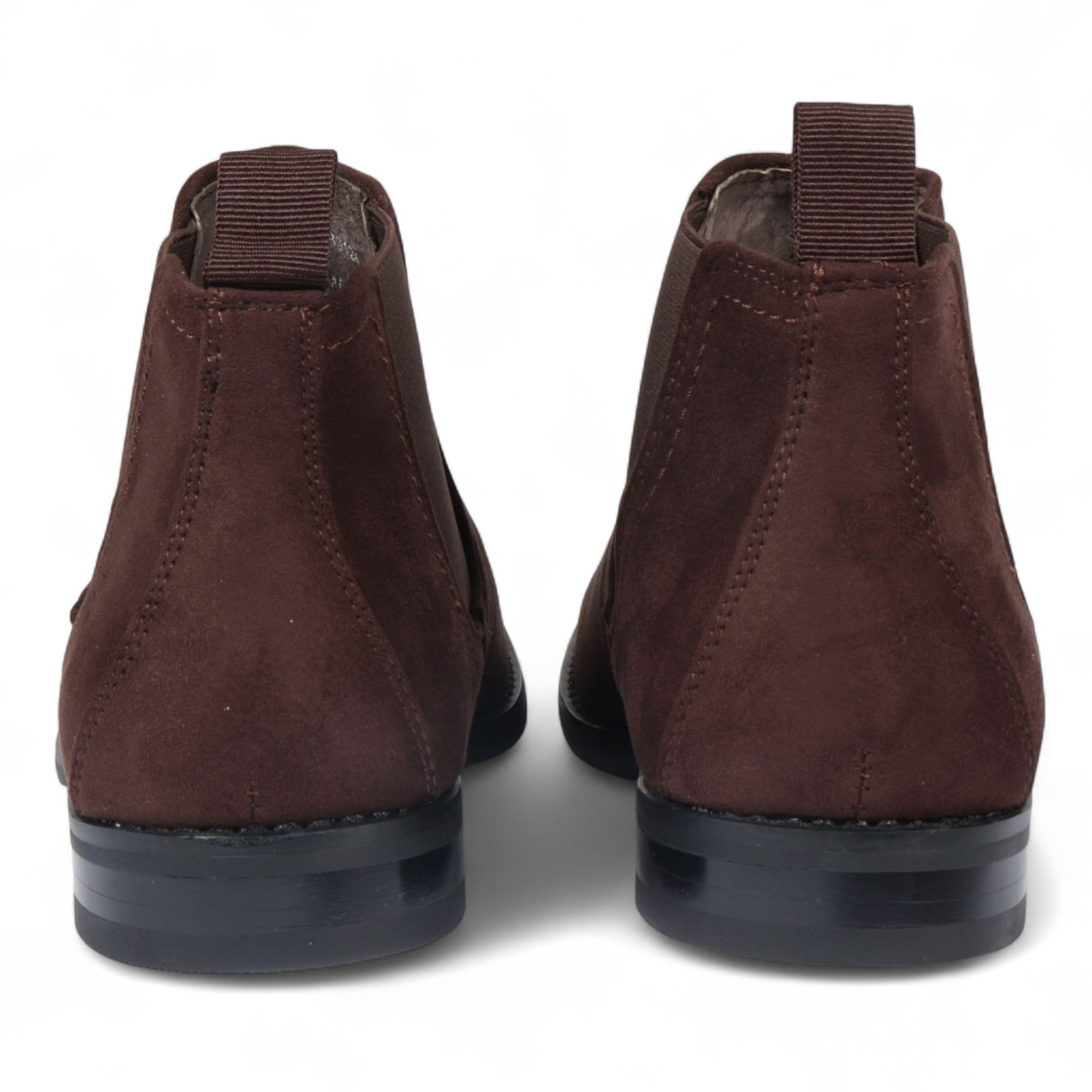 Infinity Leather Botas Chelsea de Ante Para Hombre Dolcetto, Forradas en Piel Auténtica, Sin Cordones.