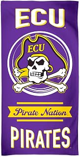 WinCraft NCAA East Carolina Pirates NCAA ECU Pirates Fiber Beach Towel 9lb 30" x 60" Stripe, Multi Color, na