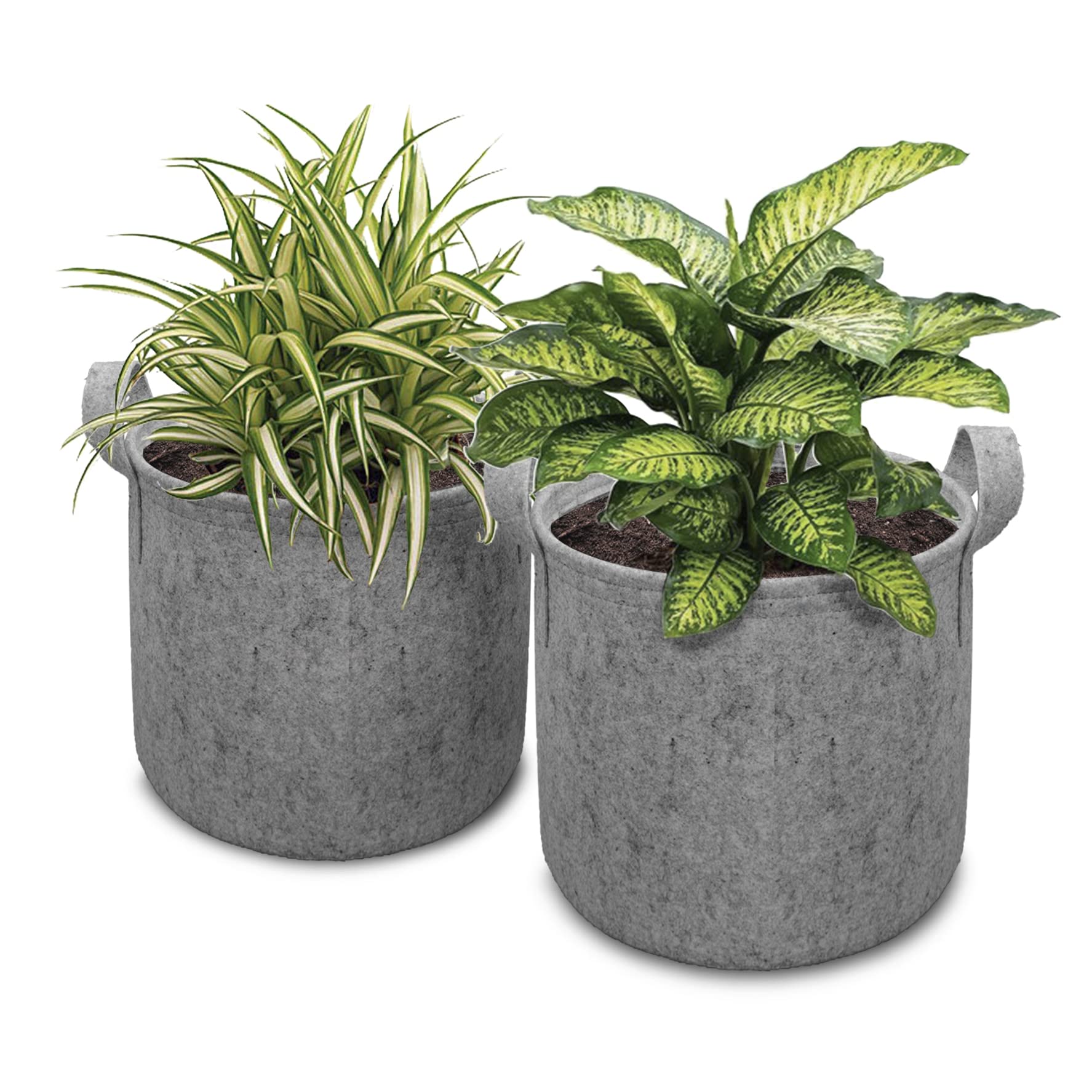 HIPPO 2 Pack Grow Bag Heavy Duty 400G Thickened Non-Woven Fabric Plant Growing Pot for Outdoor Garden (Grey || 8INX10IN) (B09J4LKG16) Amazon Price History, Amazon Price Tracker