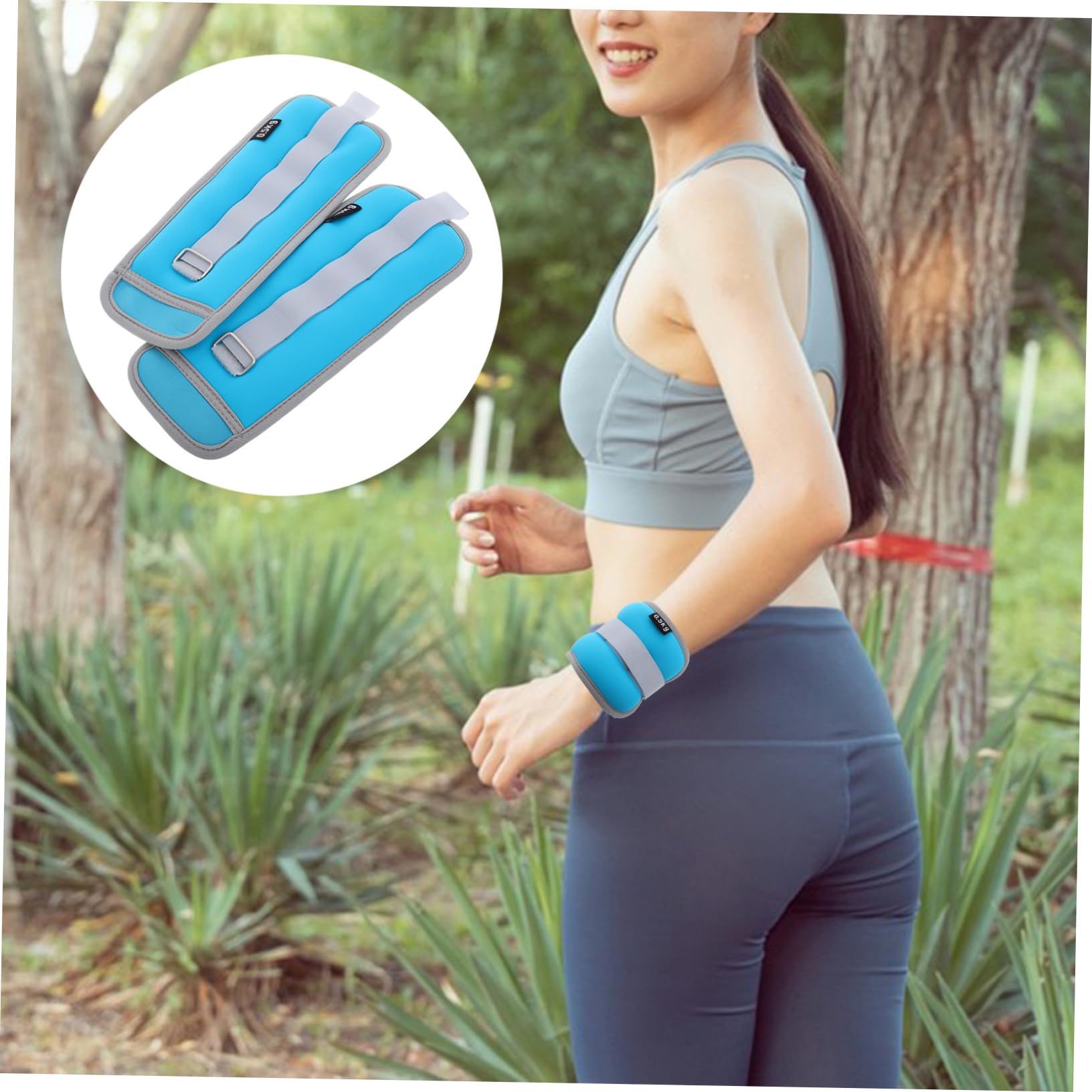 Pesas de Tobillo y Muñeca para Correr y Gimnasio, 2 Piezas 0, 5 Kg