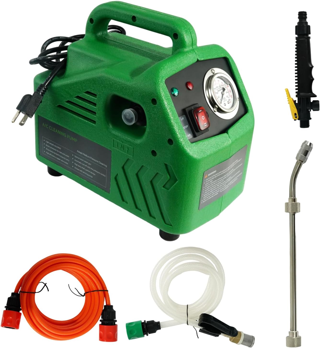 2026 Upgraded ZPB140 Portable Pressure Washer for HVAC Systems, Dual Pressure Modes, Indoor & Outdoor Cleaning, 80W 4L/min 0.7-1.0MPa