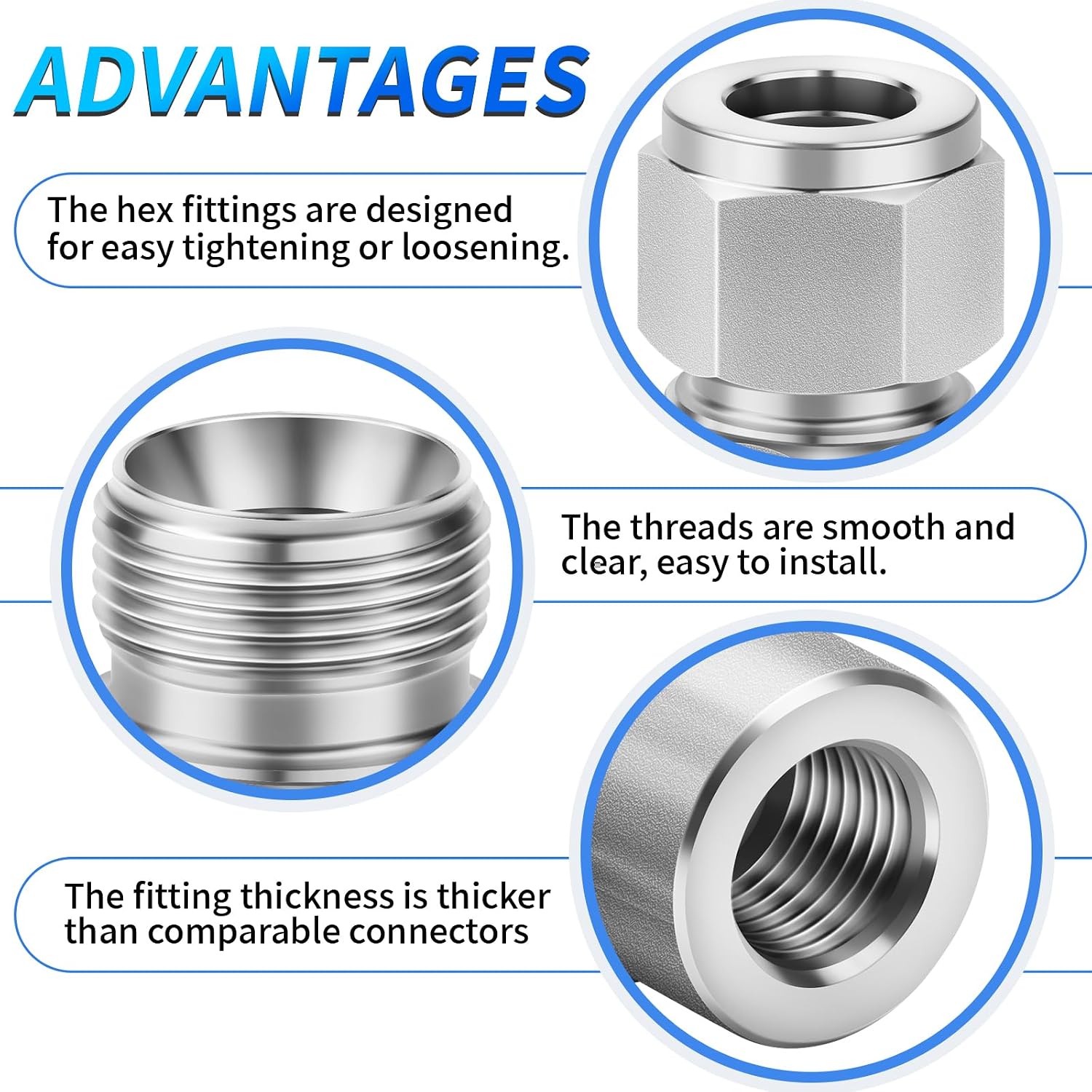ChillWaves 304 Stainless Steel Compression Tube Fitting, 1" OD x 1" NPT Female 90 Degree Elbow Compression Union Connector(1-PACK)