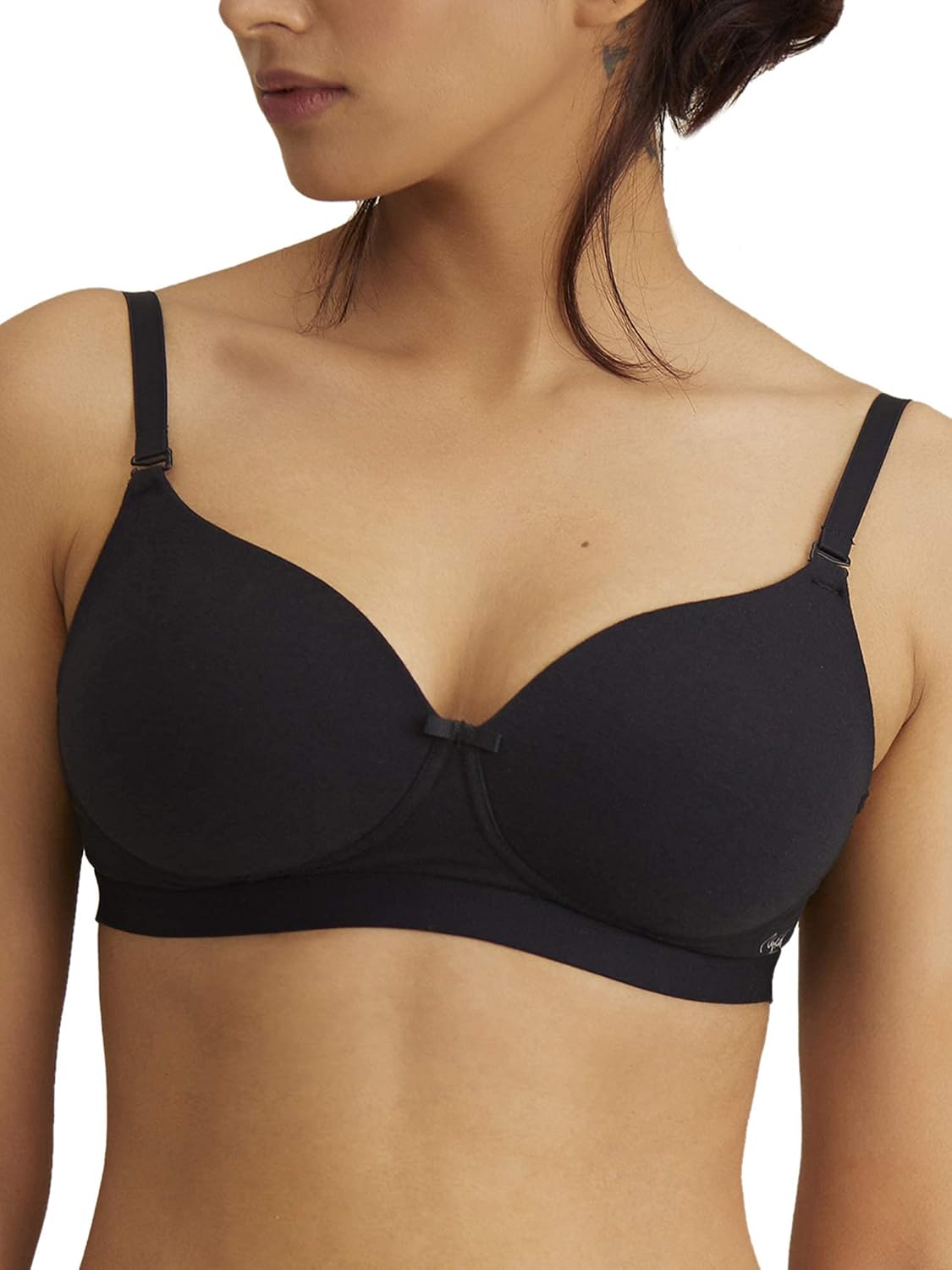 NYKD Women’s Cotton Lightly Padded Wirefree Bra NYKD Women’s Cotton Lightly Padded Wirefree Bra