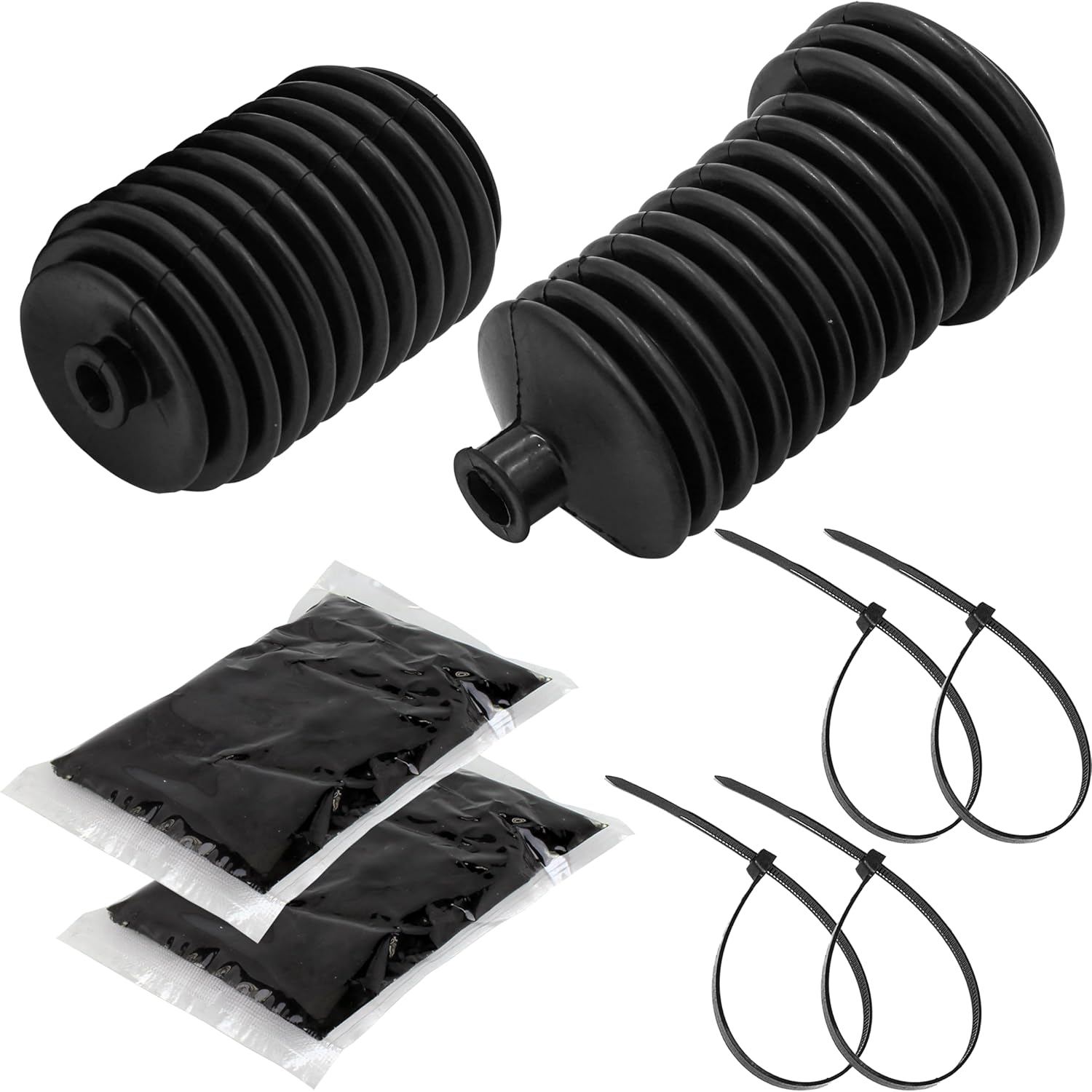 Caltric Steering Rack And Pinion Boot Kit Compatible with Polaris Rzr S 1000 2015 2016 2017 2018