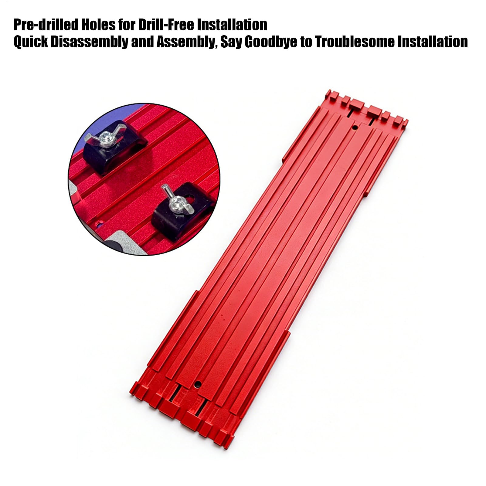 Guía de Borde para Posicionamiento Tabla Ajustable para Recortes de | Herramienta de Posicionamiento para Carpintería para Sierra Eléctrica Manual Cortar Madera Acabado de Muebles