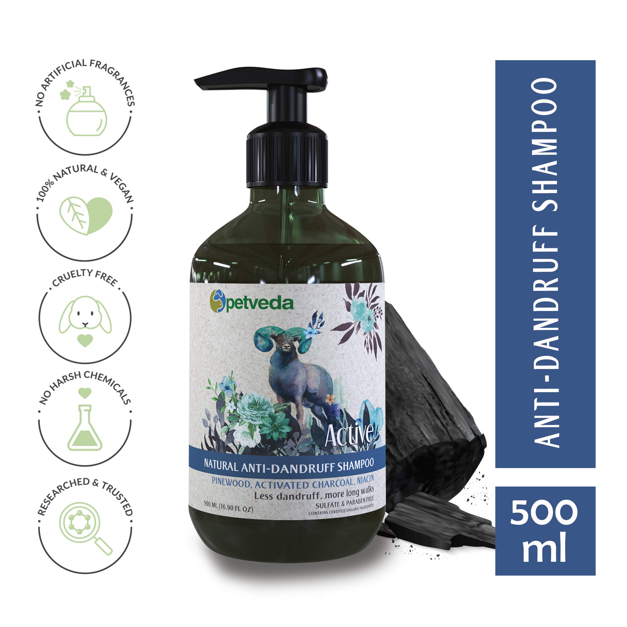 Activated Charcoal & Apple Cider Itch Relief Shampoo for Pets
