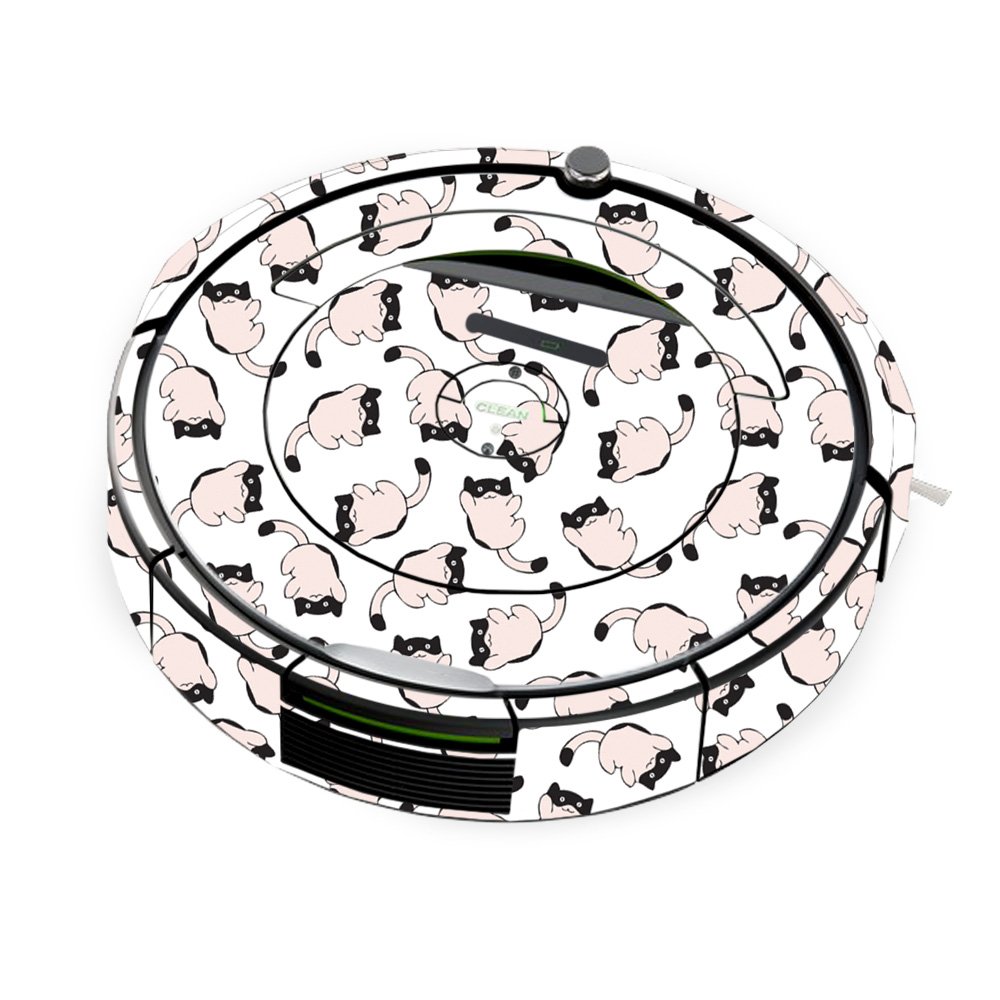 MightySkins Skin Compatible with iRobot Roomba 690 Robot Vacuum - Raining Cats | Protective, Durable, and Unique Vinyl Decal wrap Cover | Easy to Apply, Remove, and Change Styles | Made in The USA