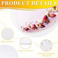 Vista 5 de Bokon Paquete de 50 tambores redondos para tartas, base de cartón corrugado de 12 pulgada de grosor, círculo resistente para bodas, cumpleaños, baby