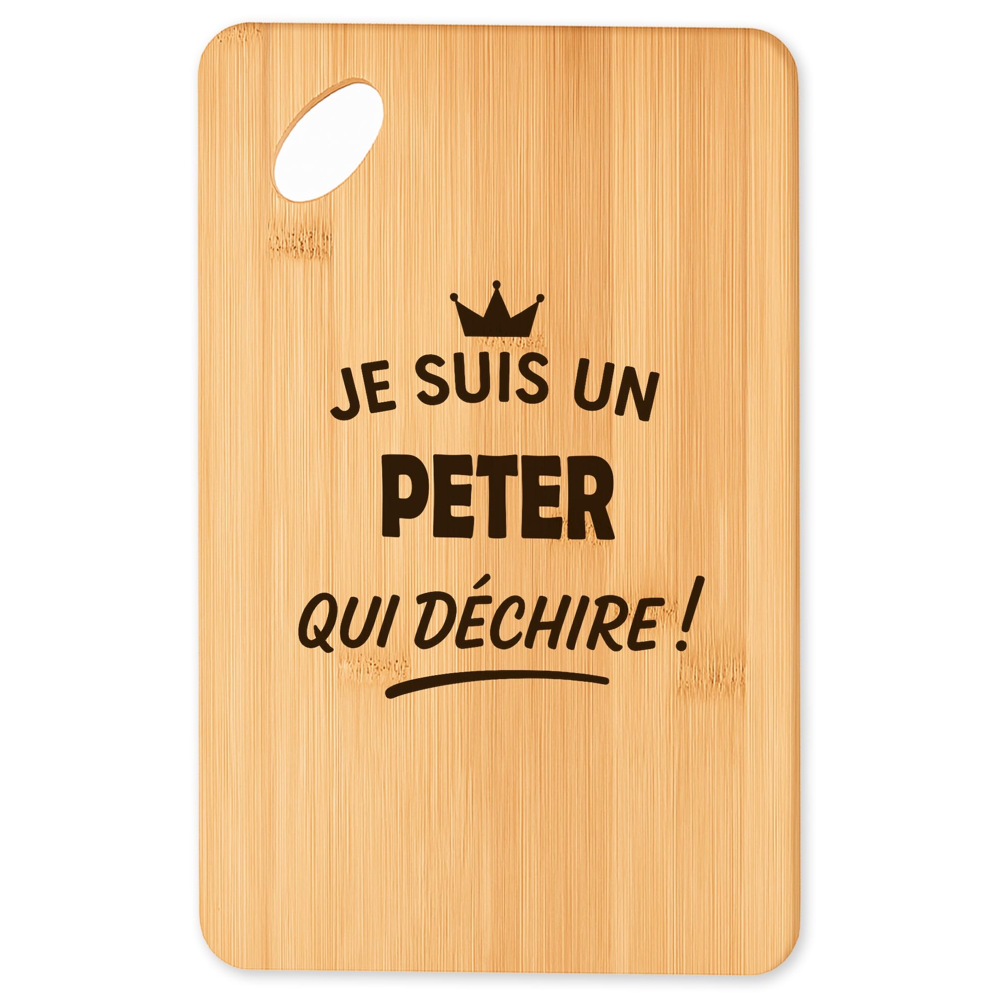 Planche à découper bambou avec plateau apéro et barbecue original