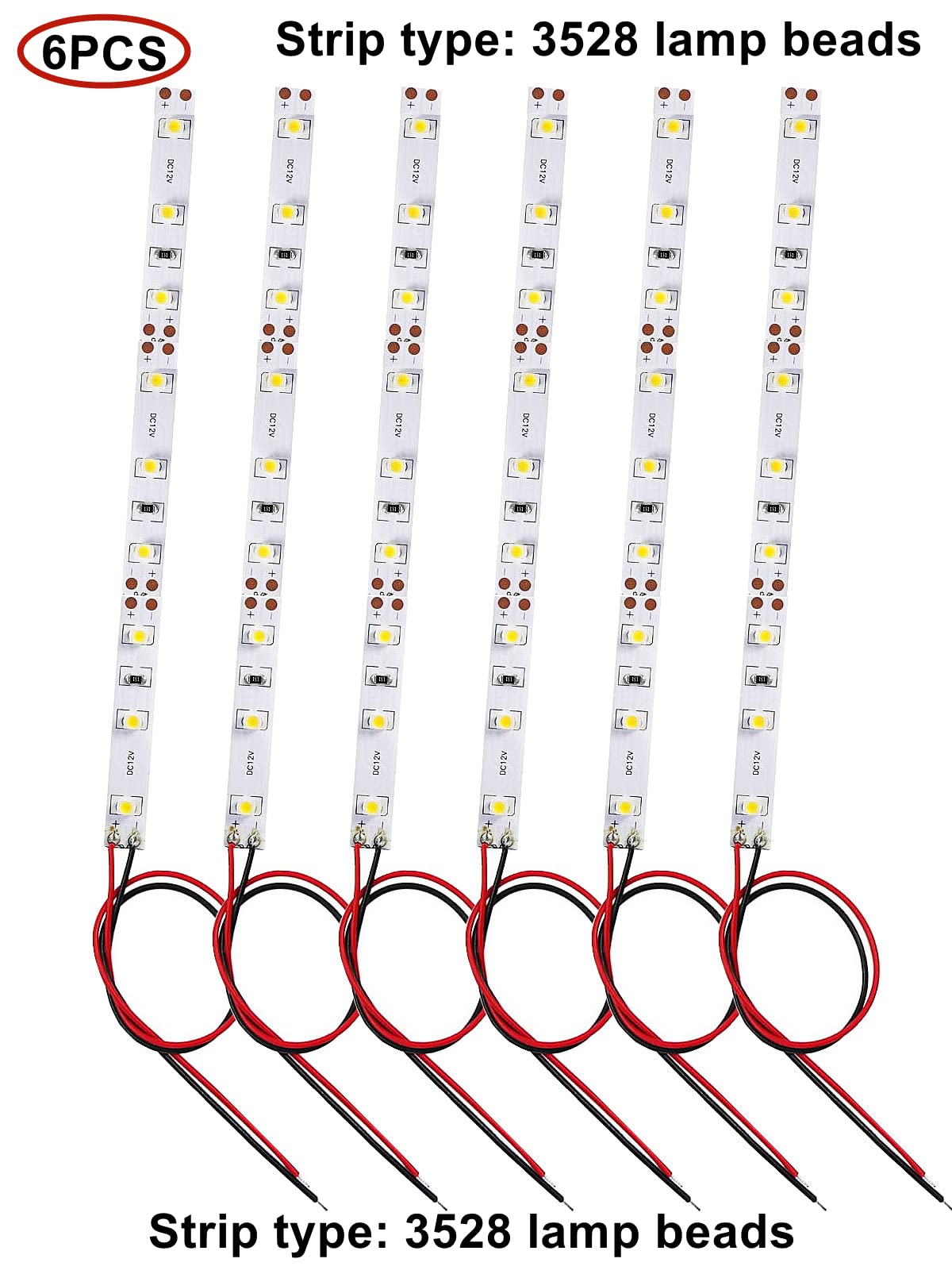 VISSQH – 12 LED Blanches 8 Mm Pour Modélisme – Câble 15 Cm – 12-18 V – Éclairage Intérieur Maquette