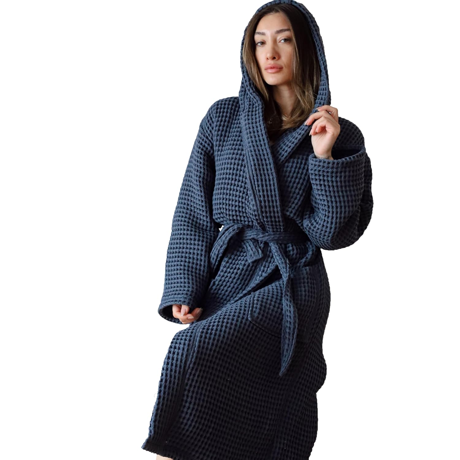 Cotton Kimono Waffle Robe for Women Lightweight Oversized
